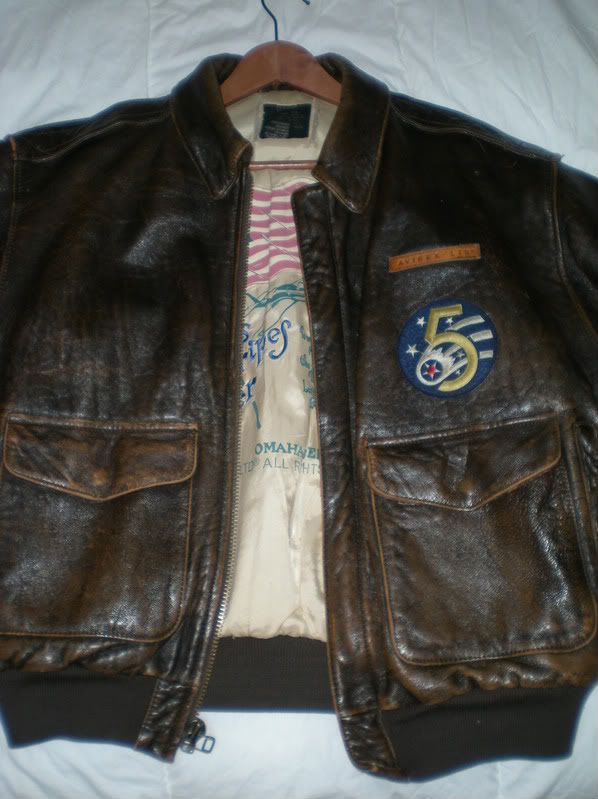 Pics of my Avirex replica WWII bomber jacket | The Fedora Lounge