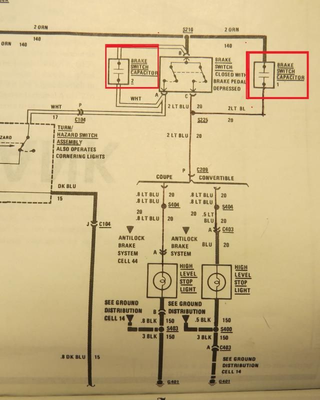 third brake light resistor on brake switch CorvetteForum Chevrolet