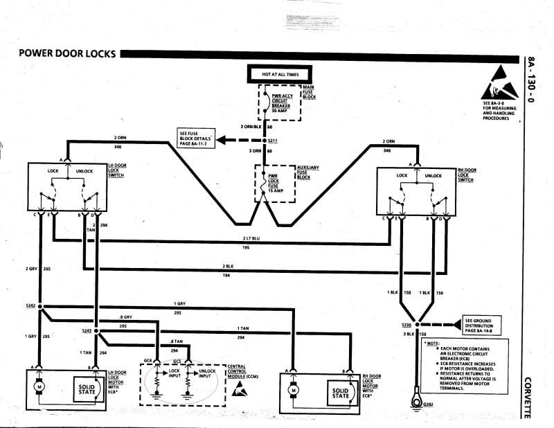 Power door locks inop CorvetteForum Chevrolet Corvette Forum Discussion