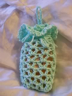 crochet,soap sack, soap saver