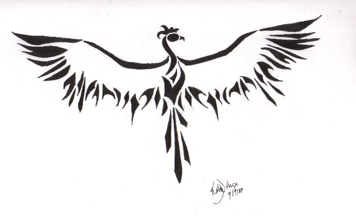 tattoo motive. phönix phoenix tattoo motive