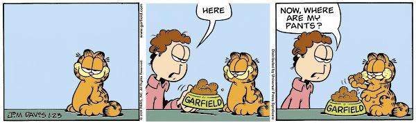 Garfield without thoughts