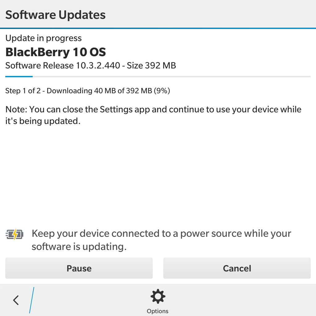 BlackBerry 10 OS 10.3.2 đã bắt đầu cho cập nhật OTA