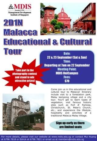 2D1N malacca trip