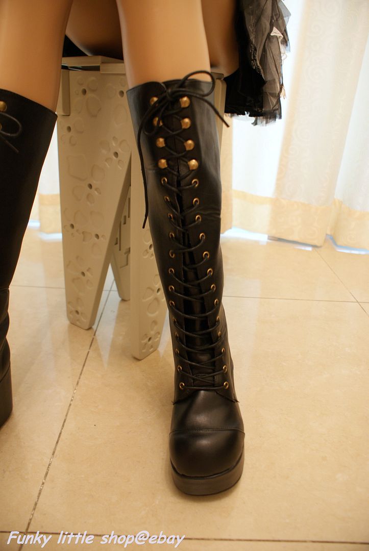 knee high boots emo