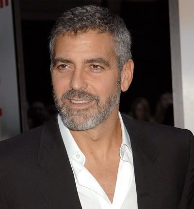 george clooney beard. and George Clooney sure