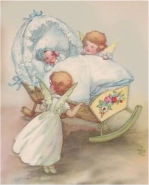 Vintage Victorian Angels Baby Cradle Photo by ...