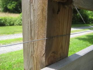 Wire on Post