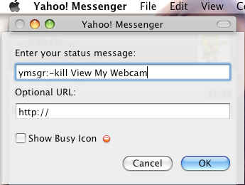 Statu Yahoo!Messenger mematikan