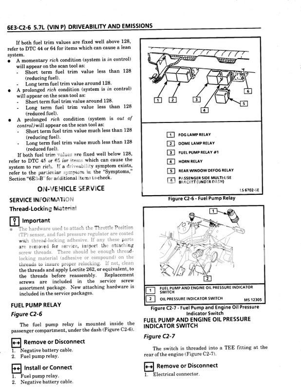 Can there be 2 fuses in the fuse box for a fuel pump? - CorvetteForum ...