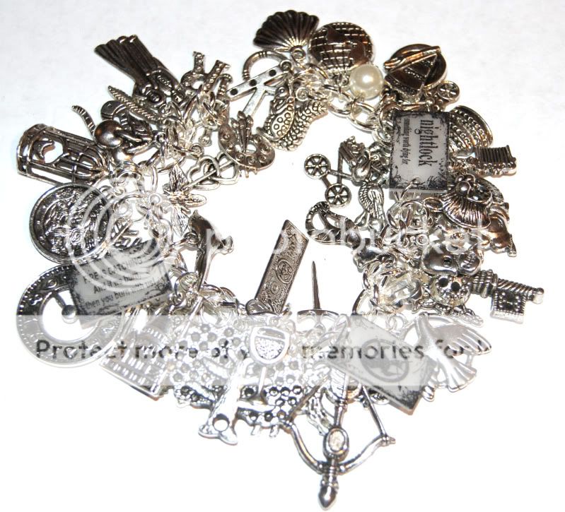 Hunger Games Trilogy Charm Bracelet Katniss Peeta Gale Mockingjay 50 