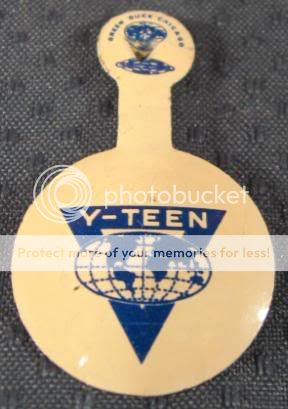 Vintage 1930s YMCA/YWCA Y Teen Pin Pinback  