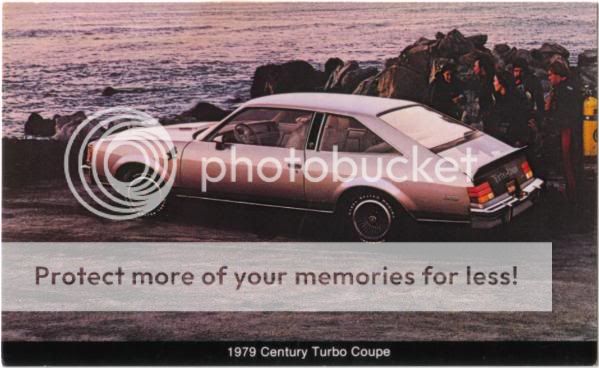 1979 Buick Century Turbo Coupe Dealer Advertis Postcard  