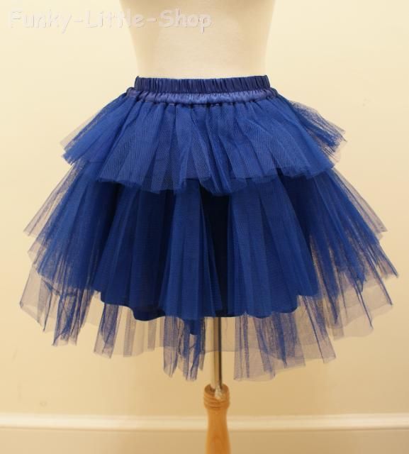 diy blue fairy tutu skirt gothic lolita punk rock Q003  