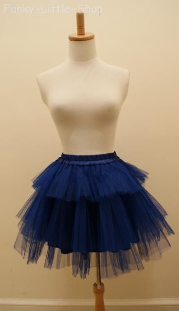 diy blue fairy tutu skirt gothic lolita punk rock Q003  